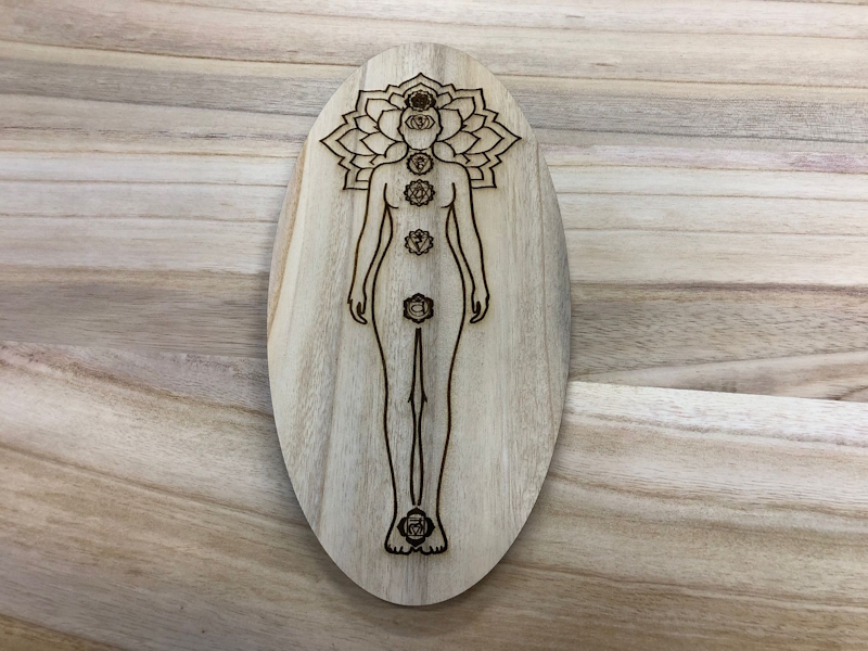 Tabla Chakras ovalada